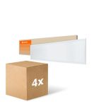 Monipakkaus 4x Ledvance LED Paneeli Kompakti Aluminium Valkoinen 33W 3630lm - 840 Kylmä Valkoinen | 120x30cm - UGR < 19