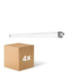 Monipakkaus 4x Ledvance LED Loisteputkivalaisimet Vedenkestävä Kosteudenkestävä Slimvalue 36W 4000lm - 840 Kylmä Valkoinen | 120cm 