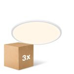 Monipakkaus 3x Nordlux Ceiling Oja 42 19W 830 2100lm 120D Valkoinen | Himmennettävä - Dim to Warm