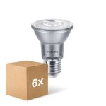 Monipakkaus 6x Philips Master Value LED Lamppu Heijastin E27 PAR20 6W 500lm 40D - 927 Erittäin Lämmin Valkoinen | Paras Värintoisto - Himmennettävä - Korvaa 50W