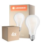 Monipakkaus 4x Ledvance Classic LED E27 Päärynä Filament Matta 24W 3452lm - 827 Erittäin Lämmin Valkoinen | Korvaa 200W
