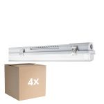 Monipakkaus 4x Ledvance LED Kosteudenkestävä Kotelo MT Gen 3 IP65 | Sopii 1x150cm LED Putki