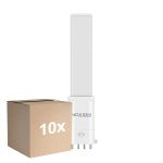 Monipakkaus 10x Noxion Lucent PL-S LED  4.3W - 827 Erittäin Lämmin Valkoinen | 4-Nastaa - Korvaa 9W