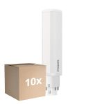 Monipakkaus 10x Philips CorePro PL-C LED 5.5W 660lm - 840 Kylmä Valkoinen | 4-Nastaa - Korvaa 13W