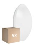 Monipakkaus 5x Ledvance Surface Pyöreä 350 Valkoinen 18W 1440lm - 840 Kylmä Valkoinen | IP44 - Sensori - Korvaa 2x18W