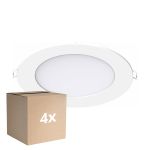 Monipakkaus 4x Noxion LED Alasvalo Slim V2.0 12W 1200lm 120D - 830 Lämmin Valkoinen | 170mm - Odetnij 150mm - IP44 