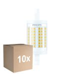 Monipakkaus 10x Philips LED Linear R7s CorePro 78mm 11.5W 1521lm - 830 Lämmin Valkoinen |Korvaa 100W