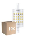 Monipakkaus 10x Philips CorePro LED R7S Linear 78mm Kirkas 7W 950lm - 830 Lämmin Valkoinen | Korvaa 60W