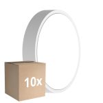 Monipakkaus 10x Ledvance LED Bulkhead Pyöreä Valkoinen 9.5W 1220lm - 830-840 CCT | 262mm - IP65