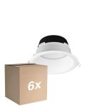 Monipakkaus 6x Noxion LED Alasvalo Hera Syvä Upotettu Valkoinen 21W 2400lm 100D - 827-830-840 CCT | 226mm - Odetnij 200mm