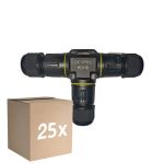Monipakkaus 25x Noxion Vedenkestävä Quick T Liitoskappale  - 3 pole