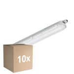 Monipakkaus 10x Philips LED Loisteputkivalaisimet Vedenkestävä Coreline 25W 4000lm - 840 Kylmä Valkoinen | 60cm - Korvaa 2x18W