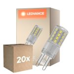 Monipakkaus 20x Ledvance LED Pin G9 Kirkas 4.5W 600lm - 827 Erittäin Lämmin Valkoinen | Korvaa 48W