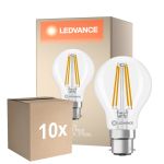 Monipakkaus 10x Ledvance Classic LED B22 Päärynä Filament Kirkas 5.9W 806lm - 827 Erittäin Lämmin Valkoinen | Korvaa 60W