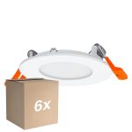 Monipakkaus 6x Ledvance LED Alasvalo Slim Recess Valkoinen 4.5W 240lm 110D - 840 Kylmä Valkoinen | 85mm - Odetnij 72mm