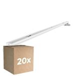 Monipakkaus 20x Noxion Loisteputkivalaisimet Click LED T8 | Sopii 2x60cm LED Putki