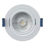 EcoDim Upotettu Kohdevalaisin Valkoinen 6W 450lm 60D 827- 860 Säädettävä Valkoinen | RGB - 85mm - Odetnij 75mm - IP54 - Zigbee Himmennettävä