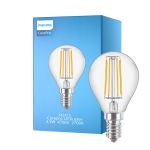 Philips Corepro LED Lustre E14 Pallo Filament Kirkas 4.3W 470lm - 827 Erittäin Lämmin Valkoinen | Korvaa 40W