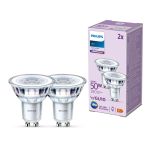 Monipakkaus 2x Philips LED Kohdevalaisin GU10 PAR16 5W 390lm 36D - 840 Kylmä Valkoinen