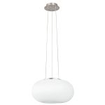 Eglo Riippuvalaisin Optica Teräs Satiini Nikkeli | Sopii 2x E27