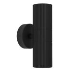 Eglo Seinävalaisin Tomelloso Ulkona Aluminium Musta Up & Down  | Sopii 2x GU10
