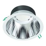 Philips LED Alasvalo Coreline DN142B Aluminium Valkoinen 19.2W 2300lm 60D - 840 Kylmä Valkoinen | Odetnij 200mm - IP20 - UGR<19 - Himmennettävä