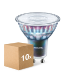 Monipakkaus 10x Philips MASTER LED Spot ExpertColor GU10 PAR16 5.5W 375lm 36D - 930 Lämmin Valkoinen | Paras Värintoisto - Himmennettävä - Korvaa 50W