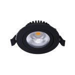 Noxion LED Kallistettava Slim Spot Musta 6W 550lm - 930 Lämmin Valkoinen | Odetnij 75mm - IP54 - Paras Värintoisto 