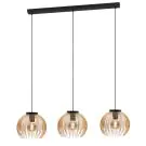Eglo Riippuvalaisin Venezuela Musta, Kulta | Sopii 3x E27