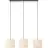 Brilliant Teddy Riippuvalaisin Metalli- Tekstiili Beige | Sopii 3x E27