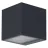 Ledvance Smart+ WiFi Seinävalaisin Brick Tumma Harmaa ulkona 14W 550lm - 830 | RGBW