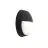 Ansell LED Bulkhead Helder Pyöreä Silmäluomi Musta 12W 1058lm - 830-840-865 CCT | 215mm - IP54 
