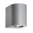 Nordlux Canto 2 Seinävalaisin Aluminium Harmaa Up & Down - 10.6W 500lm - 830 Lämmin Valkoinen | IP44
