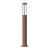 Nordlux Helix Jalustalamppu Corten-teräs Ruskea | 150mm - IP44 - Sopii GU10