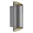 Nordlux Nico Seinävalaisin Aluminium Antrasiitti Up & Down | IP54 - Sopii 2x GU10