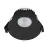 Nordlux Downlight Albric Aluminium Musta 8W 590lm 38D - 927 | 90mm - IP44 - Paras Värintoisto - Himmennettävä