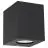 Nordlux Canto Kubi 2 Seinävalaisin Aluminium ja Lasi Musta Up & Down - 10.6W 500lm - 830 Lämmin Valkoinen | IP44