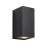 Nordlux Canto Maxi Kubi 2 Seinävalaisin Aluminium ja Lasi Musta Up & Down | IP44 - Sopii 2x GU10