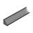 Topmet LED Profiili CABI12 E slide - 1m - Complete set - Musta