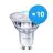 Monipakkaus 10x Philips Corepro LED Kohdevalaisin GU10 PAR16 2.7W 230lm 36D - 840 Kylmä Valkoinen | Korvaa 25W