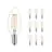 Monipakkaus 10x Philips Corepro LED Kynttilä E14 Filament Kirkas 4.3W 470lm - 827 Erittäin Lämmin Valkoinen | Korvaa 40W