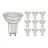 Monipakkaus 10x Noxion LED Kohdevalaisin GU10 PAR16 4W 345lm 36D - 830 Lämmin Valkoinen | Himmennettävä - Korvaa 50W