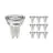 Monipakkaus 10x Noxion Lucent LED Kohdevalaisin GU10 PAR16 4.8W 450lm 36D - 840 Kylmä Valkoinen | Korvaa 65W