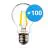 Monipakkaus 100x Noxion Lucent LED E27 Päärynä Filament Kirkas 4.5W 470lm - 840 Kylmä Valkoinen | Korvaa 40W