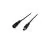 Noxion  LED-Nauhat Naga - Power DC Kiinnitin Open Lanka Nainen+Uros Pistoke (2pin/Vain Väri/8mm)