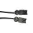 Noxion GST - Yhteensopiva Jatkojohto Musta - Uros + Nainen - 3m - 3 pole 1,5mm2