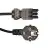 Noxion GST-Yhteensopiva Virtajohto - Nainen + Schuko Europlug - Musta 1.5m - 3 pole 0.75mm2