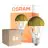 Monipakkaus 6x Osram Classic LED E27 Päärynä Filament Mirror Kulta 4W 400lm - 827 Erittäin Lämmin Valkoinen | Korvaa 35W