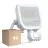 Monipakkaus 4x Ledvance LED Valonheitin Aluminium Valkoinen 17W 2200lm 100D - 830 Lämmin Valkoinen | IP65 - Liike- Ja Valotunnistin - Symmetrinen