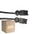 Monipakkaus 50x Noxion GST - Yhteensopiva Jatkojohto Musta - Uros + Nainen - 3m - 3 pole 1,5mm2